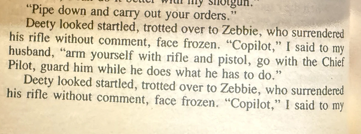 What's the weirdest typo/error you've seen in a book?