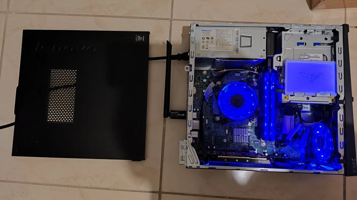 What is correct hole to cut on the side panel and add an acrylic panel?